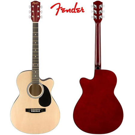 Fender Squier 39 Inch 6 String Cutaway Acoustic Guitar Hardwood Fretboard-Natural SA-135C