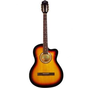 Pluto HW39C-201 39-inch Cutaway Acoustic Guitar (Natural)