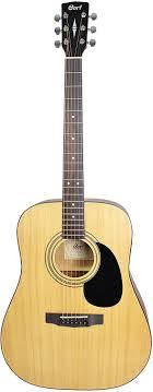 Cort AD810 Dreadnought Acoustic Guitar with Gig Bag,Tuner,Picks and Strap (Natural Bundle)