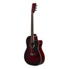 Kaps ST - 10AC, 6-Strings Rose Wood Acoustic Guitar, Right-Handed, Wine Red, With Guitar Cover/Bag