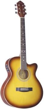 Hertz HZA 4000 6 String Semi Acoustic Guitar - TS