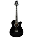 Granada GL112C F Acoustic Guitar, Cut Away Medium Black
