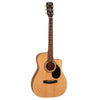 Cort Af500C Standard Series Open Pore Cutaway Acoustic Guitar With Bajaao Gig-Bag, Strap, Polishing Cloth & E-Book - Mahogany